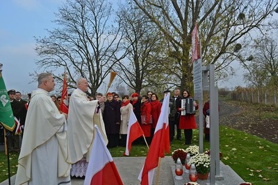 Uroczystość upamiętniająca trzech powstańców wielkopolskich – Gąski koło Gniewkowa, 11 listopada 2019
