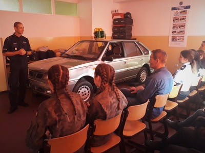 Uczestnicy konkursu „Policjanci w służbie historii” w Centrum Szkoleniowym Policji w Legionowie – 18 listopada 2019. Fot. Mateusz Marek (IPN)