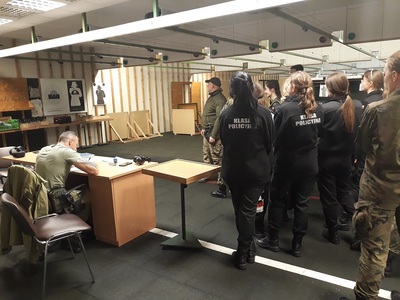 Uczestnicy konkursu „Policjanci w służbie historii” w Centrum Szkoleniowym Policji w Legionowie – 18 listopada 2019. Fot. Mateusz Marek (IPN)