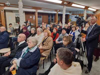 Wystawa „Rozkaz nr 00485. Antypolska operacja NKWD na sowieckiej Ukrainie 1937–1938” w Nowym Jorku – 17 listopada 2019. Fot. Grzegorz Tymiński