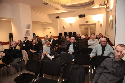 Z cyklu „Na północ od Warszawy. Warmia i Mazury w XX w.” rozmowa o zabytkach regionu w czasach PRL-u – Warszawa, 18 listopada 2019. Fot. Piotr Życieński (IPN)