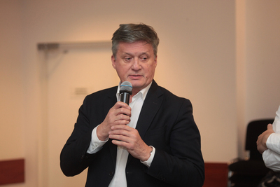 Z cyklu „Na północ od Warszawy. Warmia i Mazury w XX w.” rozmowa o zabytkach regionu w czasach PRL-u – Warszawa, 18 listopada 2019. Fot. Piotr Życieński (IPN)