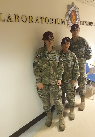 Wizyta uczniów z klas mundurowych w Komendzie Stołecznej Policji – 19 listopada 2019. Fot. Mateusz Marek (IPN)