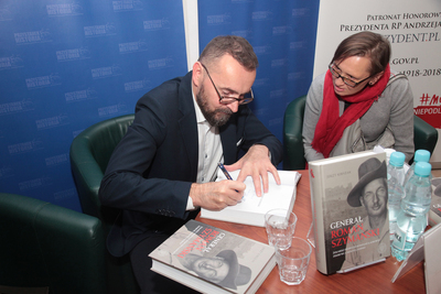 Prezentacja książki Jerzego Kirszaka „Generał Roman Szymański. Żołnierz Pierwszej Kompanii Kadrowej, zdobywca Monte Cassino” – Warszawa, 19 listopada 2019. Fot. Piotr Życieński (IPN)