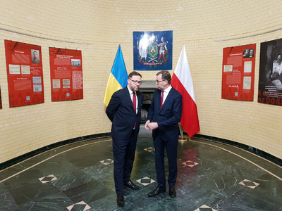 Otwarcie wystawy „Rozkaz nr 00485. Antypolska operacja NKWD na sowieckiej Ukrainie 1937–1938” – Kijów, 20 listopada 2019. Fot. Sławek Kasper (IPN)