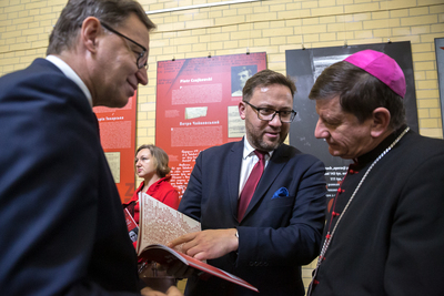 Otwarcie wystawy „Rozkaz nr 00485. Antypolska operacja NKWD na sowieckiej Ukrainie 1937–1938” – Kijów, 20 listopada 2019. Fot. Sławek Kasper (IPN)