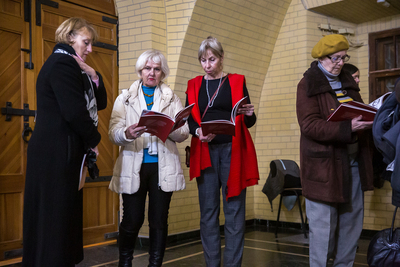 Otwarcie wystawy „Rozkaz nr 00485. Antypolska operacja NKWD na sowieckiej Ukrainie 1937–1938” – Kijów, 20 listopada 2019. Fot. Sławek Kasper (IPN)