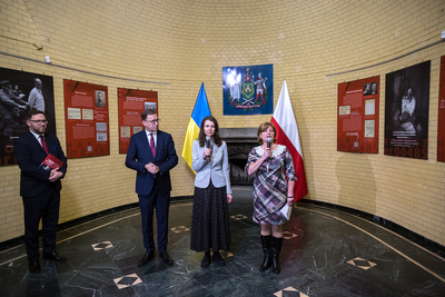 Otwarcie wystawy „Rozkaz nr 00485. Antypolska operacja NKWD na sowieckiej Ukrainie 1937–1938” – Kijów, 20 listopada 2019. Fot. Sławek Kasper (IPN)