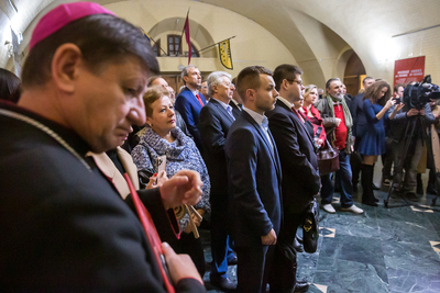 Otwarcie wystawy „Rozkaz nr 00485. Antypolska operacja NKWD na sowieckiej Ukrainie 1937–1938” – Kijów, 20 listopada 2019. Fot. Sławek Kasper (IPN)