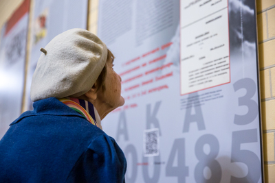 Otwarcie wystawy „Rozkaz nr 00485. Antypolska operacja NKWD na sowieckiej Ukrainie 1937–1938” – Kijów, 20 listopada 2019. Fot. Sławek Kasper (IPN)