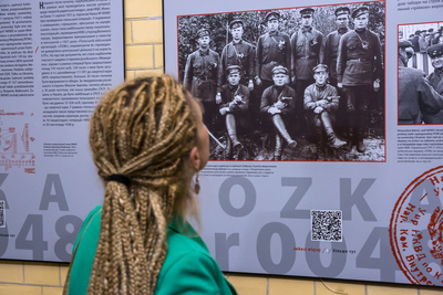 Otwarcie wystawy „Rozkaz nr 00485. Antypolska operacja NKWD na sowieckiej Ukrainie 1937–1938” – Kijów, 20 listopada 2019. Fot. Sławek Kasper (IPN)