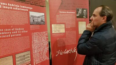 Otwarcie wystawy „Rozkaz nr 00485. Antypolska operacja NKWD na sowieckiej Ukrainie 1937–1938” w Polskiej Fundacji Kulturalnej w Clark – 20 listopada 2019. Fot. Grzegorz Tymiński