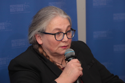 Maryla Ścibor-Marchocka, autorka książki „Sprawiedliwi” – Warszawa, 22 listopada 2019. Fot. Piotr Życieński (IPN)