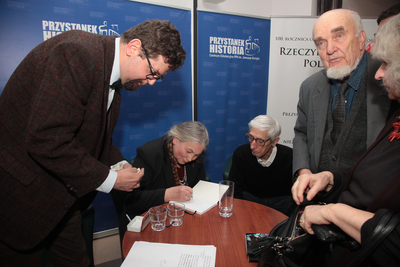 Prezentacja książki Maryli Ścibor-Marchockiej „Sprawiedliwi” – Warszawa, 22 listopada 2019. Fot. Piotr Życieński (IPN)