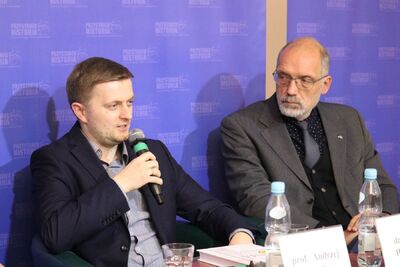 Dyskusja wokół książki Marka Hańderka „Unia 1940–1948. Dzieje zapomnianego ruchu ideowego” – Warszawa, 26 listopada 2019. Fot. Aleksandra Wierzchowska (IPN)