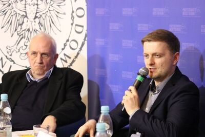 Dyskusja wokół książki Marka Hańderka „Unia 1940–1948. Dzieje zapomnianego ruchu ideowego” – Warszawa, 26 listopada 2019. Fot. Aleksandra Wierzchowska (IPN)