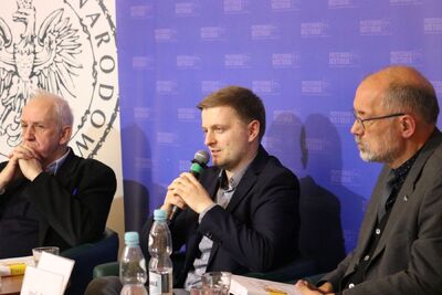 Dyskusja wokół książki Marka Hańderka „Unia 1940–1948. Dzieje zapomnianego ruchu ideowego” – Warszawa, 26 listopada 2019. Fot. Aleksandra Wierzchowska (IPN)