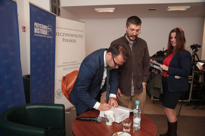 Wykład dr. Jacka Bartosiaka „Wykuwanie niepodległości 1914–1921” – Warszawa, 29 listopada 2019. Fot. Piotr Życieński (IPN)