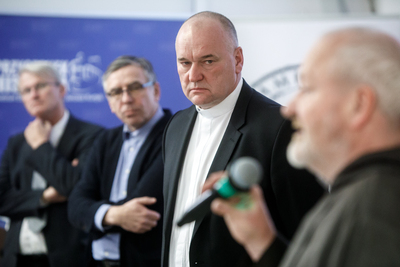 Otwarcie wystawy „Bracia w wierze. Współpraca katolików polskich i słowackich w okresie komunizmu” – Warszawa, 3 grudnia 2019. Fot. Sławek Kasper (IPN)