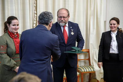 Uroczystość wręczenia odznaczeń w Ambasadzie Węgier – Warszawa, 6 grudnia 2019. Fot. Sławek Kasper (IPN)