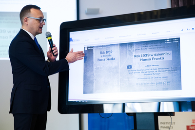 Prezentacja portalu Przystanekhistoria.pl – Warszawa, 11 grudnia 2019. Fot. Sławek Kasper (IPN)