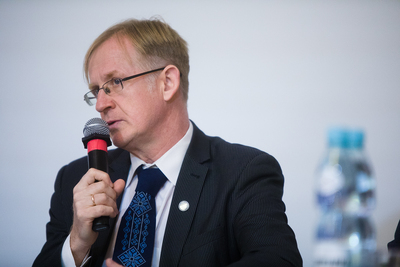 Dr Arūnas Bubnys  z Centrum Badania Ludobójstwa i Ruchu Oporu Mieszkańców Litwy. Prezentacja wspomnień Dalii Grinkevičiūtė – Warszawa, 11 grudnia 2019. Fot. Sławek Kasper (IPN)