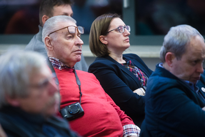 Prezentacja wspomnień Dalii Grinkevičiūtė „Litwini nad Morzem Łaptiewów” – Warszawa, 11 grudnia 2019. Fot. Sławek Kasper (IPN)