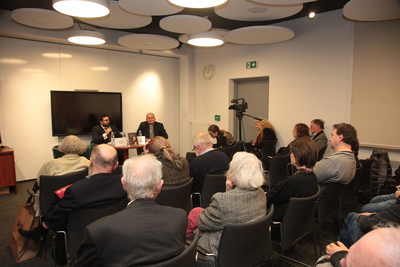 Dyskusja wokół książki „Prymas Wyszyński a Niepodległa. Naród – patriotyzm – państwo w nauczaniu Prymasa Tysiąclecia” – Warszawa, 11 grudnia 2019. Fot. Piotr Życieński (IPN)