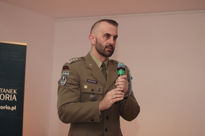 Wykład płk. Konrada Korpowskiego „II Konspiracja '53 – Przekaz '19+” – Warszawa, 17 grudnia 2019. Fot. Piotr Źycieński (IPN)