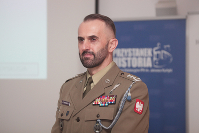 Wykład płk. Konrada Korpowskiego „II Konspiracja '53 – Przekaz '19+” – Warszawa, 17 grudnia 2019. Fot. Piotr Źycieński (IPN)