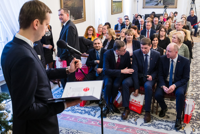 Prezentacja nowej serii wydawniczej Instytutu Pamięci Narodowej – „Literatura i Pamięć” – Warszawa, 18 grudnia 2019. Fot. Sławek Kasper (IPN)
