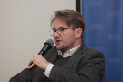 Wykład Piotra Majewskiego o Polskim Państwie Podziemnym – Warszawa, 18 grudnia 2019. Fot. Piotr Życieński (IPN)