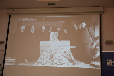 Wykład Piotra Majewskiego o Polskim Państwie Podziemnym – Warszawa, 18 grudnia 2019. Fot. Piotr Życieński (IPN)