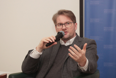 Wykład Piotra Majewskiego o Polskim Państwie Podziemnym – Warszawa, 18 grudnia 2019. Fot. Piotr Życieński (IPN)