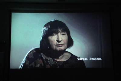 Pokaz filmu Wojciecha Królikowskiego „Tak mi kazało sumienie” i rozmowa o jego bohaterce – Teresie Brodzkiej – Warszawa, 7 stycznia 2020. Fot. Piotr Życieński (IPN)