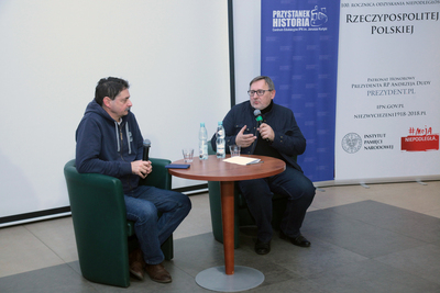 Pokaz filmu Wojciecha Królikowskiego „Tak mi kazało sumienie” i rozmowa o jego bohaterce – Teresie Brodzkiej – Warszawa, 7 stycznia 2020. Fot. Piotr Życieński (IPN)