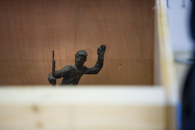 Rzeźby Samuela Willenberga przybyły z Izraela do Warszawy – 15 stycznia 2020. Fot. Sławek Kasper (IPN)