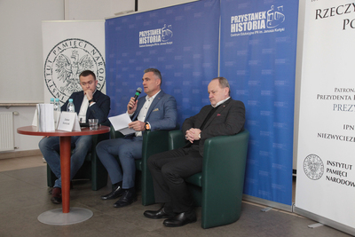 Z cyklu „Tajemnice bezpieki” dyskusja „Czy polskiej bankowości potrzebna jest lustracja?” – Warszawa, 20 stycznia 2020. Fot. Piotr Życieński (IPN)