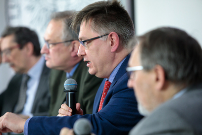 Dyskusja wokół publikacji Wojciecha Muszyńskiego „Białe Legiony przeciwko bolszewikom. Polskie formacje w Rosji 1918–1920” – Warszawa, 22 stycznia 2020. Fot. Sławek Kasper (IPN)