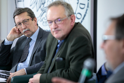 Dyskusja wokół publikacji Wojciecha Muszyńskiego „Białe Legiony przeciwko bolszewikom. Polskie formacje w Rosji 1918–1920” – Warszawa, 22 stycznia 2020. Fot. Sławek Kasper (IPN)