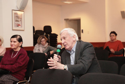 Wykład Piotra Majewskiego „Powojenne wybory – środowiska kulturalne wobec komunizmu (1945–1956)” – Warszawa, 23 stycznia 2020. Fot. Piotr Życieński (IPN)