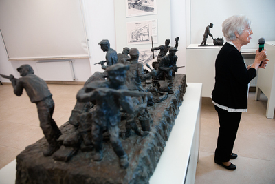 Wernisaż „Obraz Treblinki w oczach Samuela Willenberga” – Warszawa, 28 stycznia 2020. Fot. Sławek Kasper (IPN)