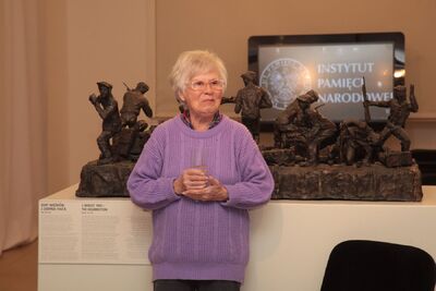 Warsztaty z Adą Krystyną Willenberg wokół wystawy „Obraz Treblinki w rzeźbach Samuela Willenberga” – Warszawa, 28 stycznia 2020. Fot. Piotr Życieński (IPN)