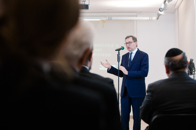 Otwarcie wystawy rzeźb „Obraz Treblinki w oczach Samuela Willenberga” – 28 stycznia 2020. Fot. Sławek Kasper (IPN)