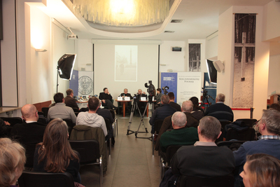 Dyskusja o Józefie Mackiewiczu w 35. rocznicę śmierci pisarza – Warszawa, 31 stycznia 2020. Fot. Piotr Życieński (IPN)