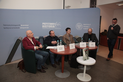 Dyskusja o książce Filipa Gańczaka i Piotra Litki „Profesor Jan Sehn 1909–1965. Prawnik, sędzia śledczy, łowca nazistów” – Warszawa, 3 lutego 2020. Fot. Piotr Życieński (IPN)