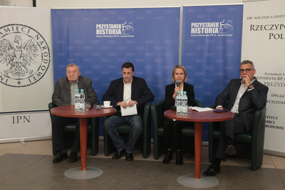 Dyskusja „Czy polska tożsamość narodowa jest zagrożona?” – Warszawa, 4 lutego 2020. Fot. Piotr Życieński (IPN)