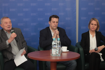 Dyskusja „Czy polska tożsamość narodowa jest zagrożona?” – Warszawa, 4 lutego 2020. Fot. Piotr Życieński (IPN)