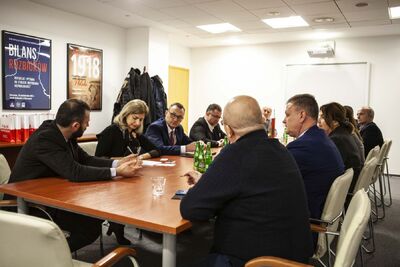 Delegacja z Albanii z wizytą w siedzibie IPN – 5 lutego 2020. Fot. Anna Boguniecka (IPN)