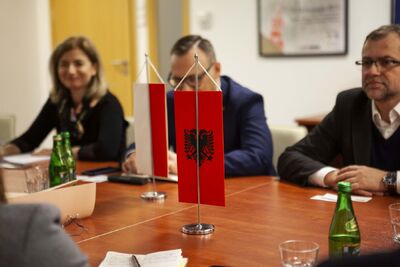 Delegacja z Albanii z wizytą w siedzibie IPN – 5 lutego 2020. Fot. Anna Boguniecka (IPN)